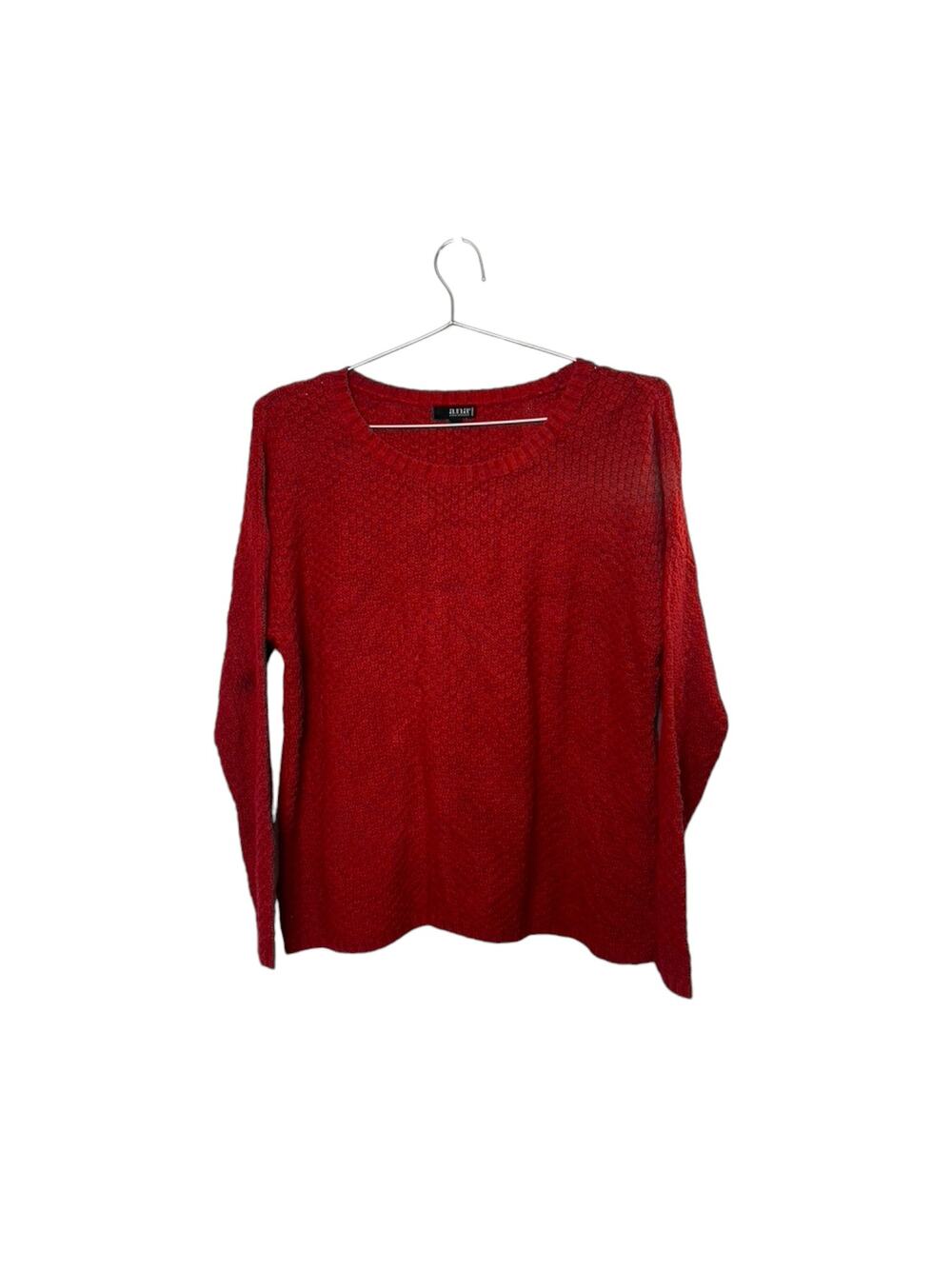 a.n.a A New Approach Red Long Sleeve Light Weight Sweater Women's Size 1X